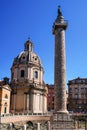 Rome, Trajan Column, Italy Royalty Free Stock Photo