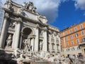 Rome Trevi Fountain Royalty Free Stock Photo