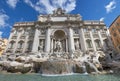 Rome Trevi Fountain sunny view Royalty Free Stock Photo