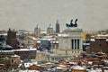 Rome under snow Royalty Free Stock Photo