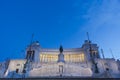 Rome unknown soldier night view