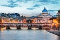 Rome - Vatican city at night Royalty Free Stock Photo