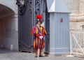 Rome. Vatican guardsman. Royalty Free Stock Photo