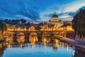 Rome Vatican Italy, sunset city skyline Royalty Free Stock Photo