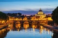 Rome Vatican Italy sunset city skyline Royalty Free Stock Photo