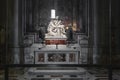 Chapel with Pieta (by Michelangelo) in St. Peter\'s Basilica, Vatican Royalty Free Stock Photo