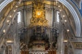 Pulpit of the Apostle Peter in the apse of St. Peter\'s Basilica in the Vatican