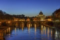 Rome and Vatican at Night Royalty Free Stock Photo