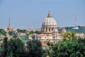 Rome, View to Saint Peters Basilica Royalty Free Stock Photo