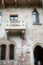 Romeo and Juliet balcony in Verona, Italy