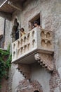 Romeo and Juliet balcony in Verona, Italy Royalty Free Stock Photo