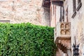 Romeo and Juliet balcony in Verona, Italy. Royalty Free Stock Photo