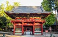 The Romon Gate at Nezu Shrine in Bunkyo-ku, Tokyo Royalty Free Stock Photo