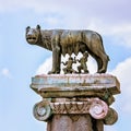 Romulus and Remus statue Royalty Free Stock Photo