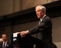 Ron Paul speaking Royalty Free Stock Photo