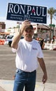 Ron Paul Supporter at GOP Presidential Debate 2012 Royalty Free Stock Photo