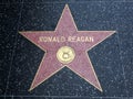 Ronald Reagan`s Star, Hollywood Walk of Fame - August 11th, 2017 - Hollywood Boulevard, Los Angeles, California, CA