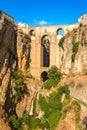 Ronda Andalucia Malaga Spain old Bridge Arch spanish architecture landmark Royalty Free Stock Photo