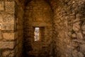 RONDA, ANDALUSIA / SPAIN - OCTOBER 08 2017: OLD STONE WALL