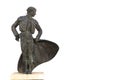 02-09-2023 ronda,malaga, spain bronze statue of a Spanish bullfighter