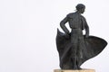 02-09-2023 ronda,malaga, spain bronze statue of a Spanish bullfighter