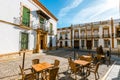 Architectural details, typical street in historic district of Ronda, Spain