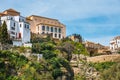 El Tajo Gorge Canyon with white spanish houses in Ronda, Spain