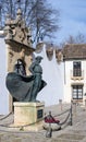 Monument to Theodore at the bullfighting arena in Ronda. The largest and most famous Spanish bullring