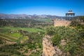 Ronda,Spain-3 May,2014:Ronda, Spain buildings on the Tajo Gorge.