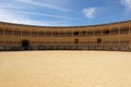 Ronda, Spain - May 4, 2023: traditional bullfight arena in Ronda open for tourists