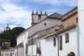 Ronda, Andalusian town in Spain at the Puente Nuevo Bridge over the Tajo Gorge, pueblo blanco