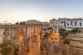 Ronda in sunset, Andalusia, Spain