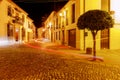 Ronda. Village street at night. Royalty Free Stock Photo