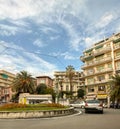 Rondo G. Garibaldi roundabout with multiple shops, chinese restaurant cars and