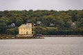 Rondout Lighthouse Beacon Station Hudson River Kingston Point New York Royalty Free Stock Photo