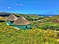 Rondoval Xhosa Huts In South Africa Royalty Free Stock Photo