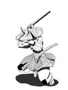 Ronin japan samurai last mask Royalty Free Stock Photo