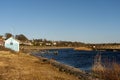 Ronne river in the village of Skalderviken which is close to Angelholm, Scania, Sweden