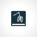 Rontgen, X-ray icon. broken bones icon