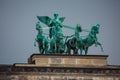 Ronze sculpture Victoria, the Roman Goddess of Victory Royalty Free Stock Photo