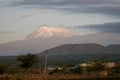 Roof of Africa - Kilimanjaro, Kibo mountain Royalty Free Stock Photo