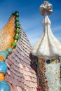 Roof architecture at Casa Batllo