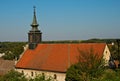 Roof with bell tower at Serbian orthodox church Royalty Free Stock Photo