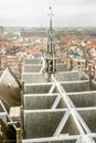 Roof and Belltower of the Old Church, Amsterdam Royalty Free Stock Photo