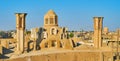 The roof of Borujerdi historical house, Kashan, Iran Royalty Free Stock Photo