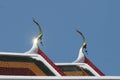 The roof of buddha temple. Royalty Free Stock Photo