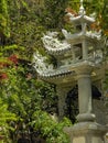 Roof of a Buddhist temple with dragons