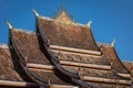 Roof of a Buddhist temple in Luang Prabang, Laos Royalty Free Stock Photo