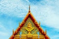 Roof of a Buddhist temple in Thailand Royalty Free Stock Photo