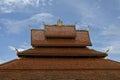 Roof of a buddistischen temple, Laos Royalty Free Stock Photo